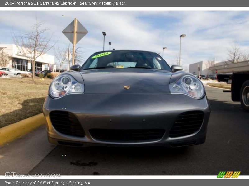 Seal Grey Metallic / Black 2004 Porsche 911 Carrera 4S Cabriolet
