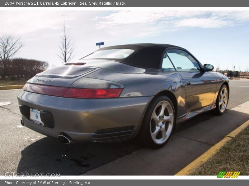 Seal Grey Metallic / Black 2004 Porsche 911 Carrera 4S Cabriolet