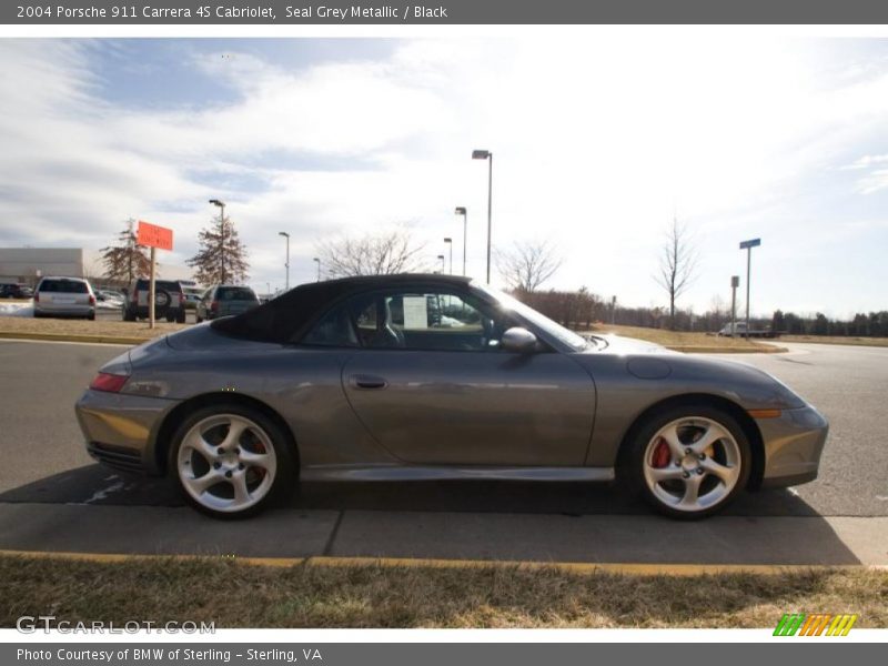 Seal Grey Metallic / Black 2004 Porsche 911 Carrera 4S Cabriolet