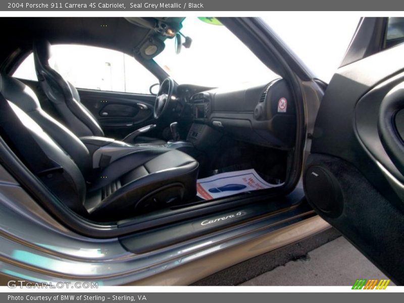 Seal Grey Metallic / Black 2004 Porsche 911 Carrera 4S Cabriolet