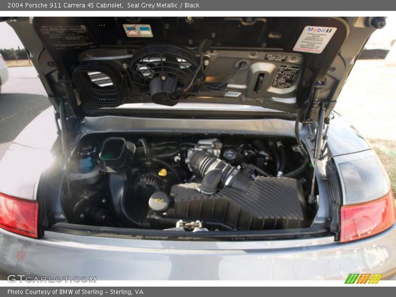 Seal Grey Metallic / Black 2004 Porsche 911 Carrera 4S Cabriolet