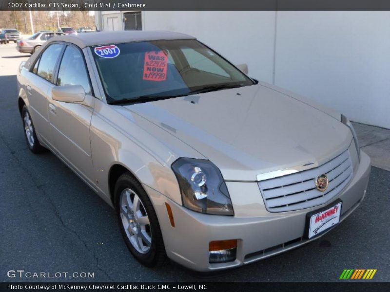 Gold Mist / Cashmere 2007 Cadillac CTS Sedan