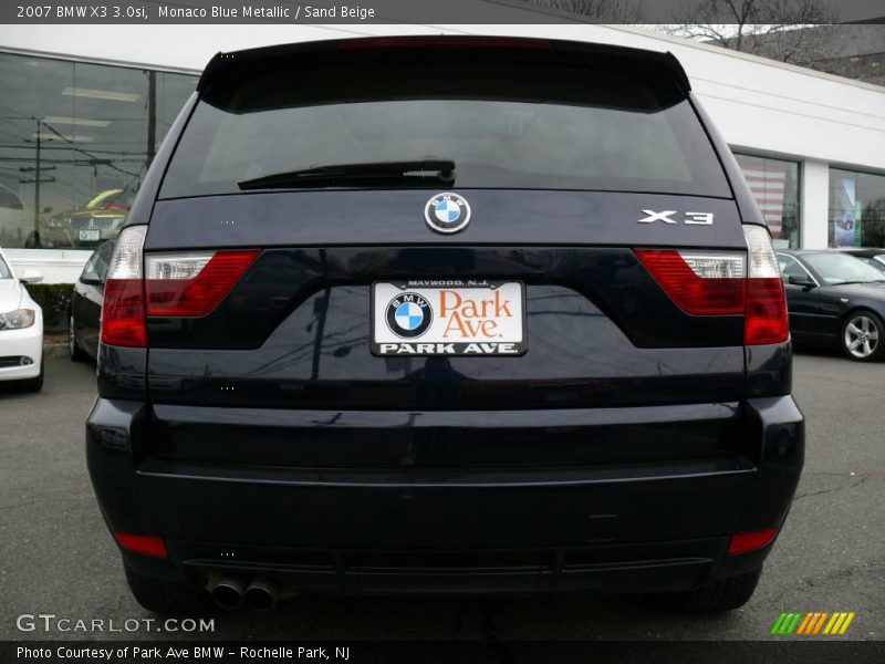 Monaco Blue Metallic / Sand Beige 2007 BMW X3 3.0si