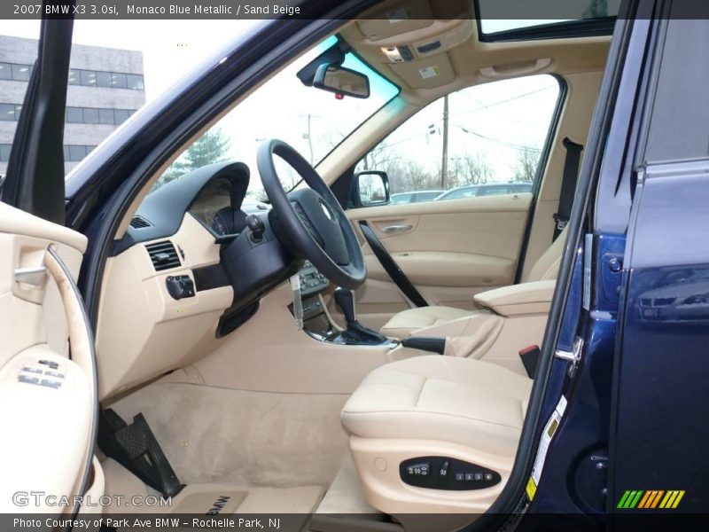 Monaco Blue Metallic / Sand Beige 2007 BMW X3 3.0si