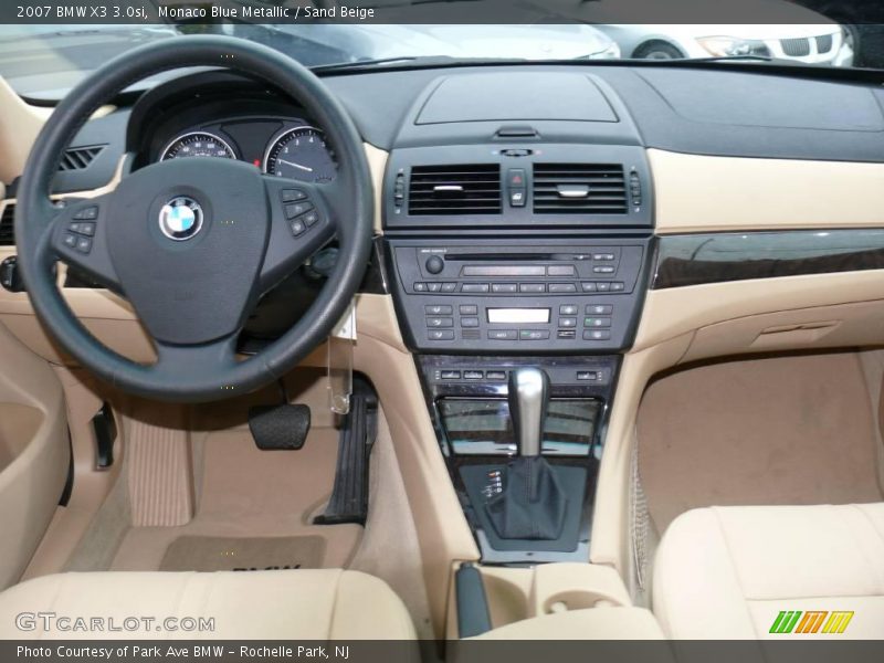 Monaco Blue Metallic / Sand Beige 2007 BMW X3 3.0si