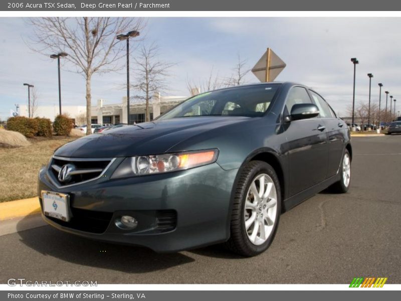 Deep Green Pearl / Parchment 2006 Acura TSX Sedan