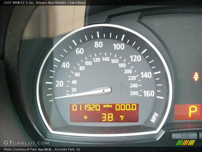 Monaco Blue Metallic / Sand Beige 2007 BMW X3 3.0si