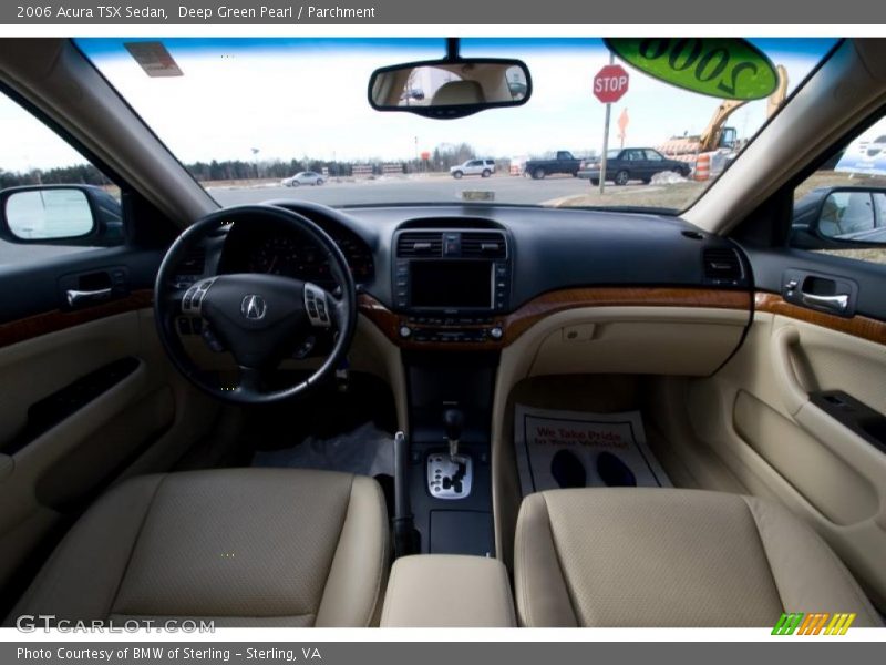 Deep Green Pearl / Parchment 2006 Acura TSX Sedan