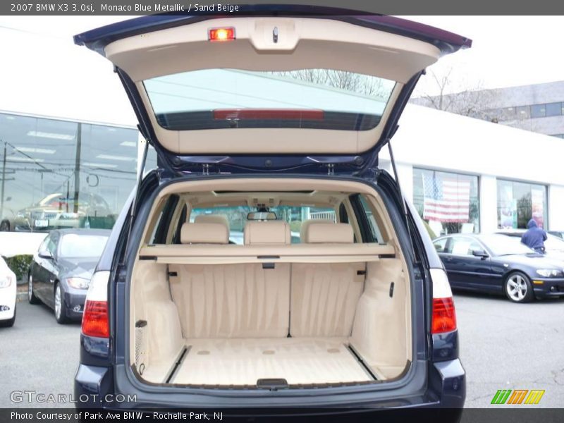Monaco Blue Metallic / Sand Beige 2007 BMW X3 3.0si