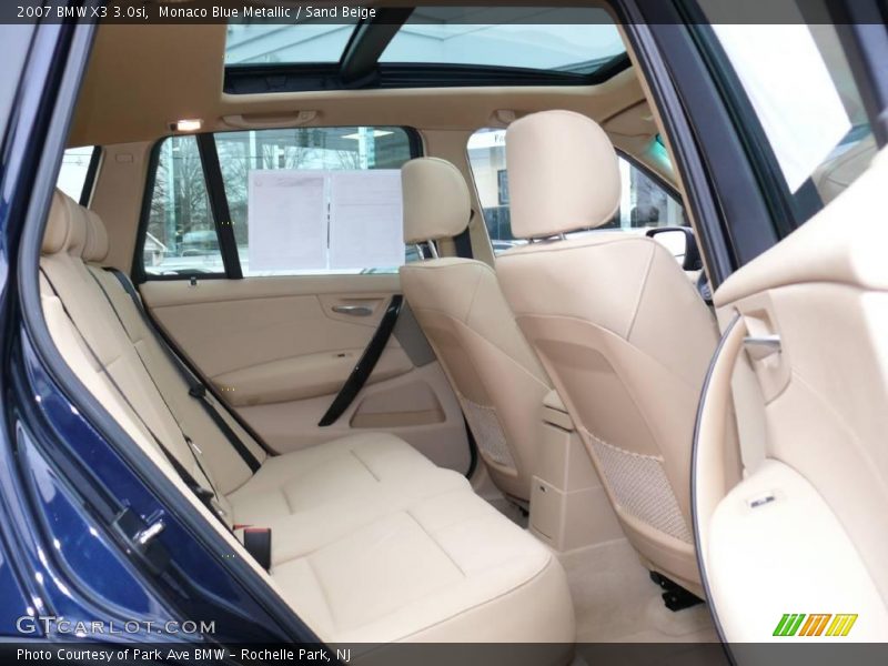 Monaco Blue Metallic / Sand Beige 2007 BMW X3 3.0si