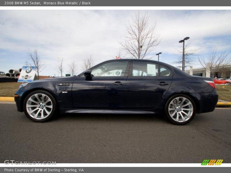 Monaco Blue Metallic / Black 2008 BMW M5 Sedan