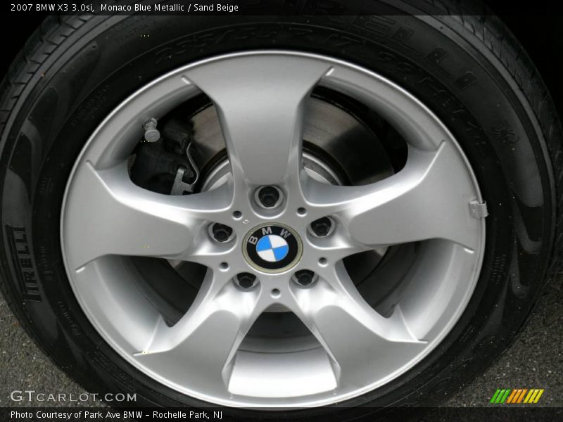 Monaco Blue Metallic / Sand Beige 2007 BMW X3 3.0si