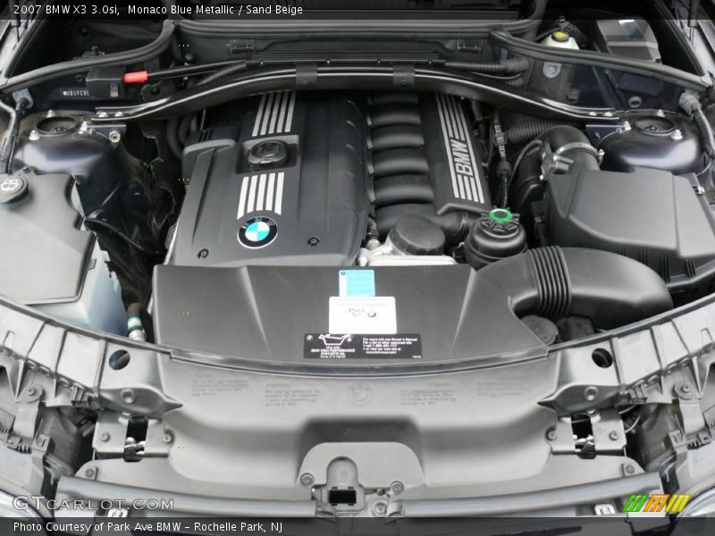 Monaco Blue Metallic / Sand Beige 2007 BMW X3 3.0si