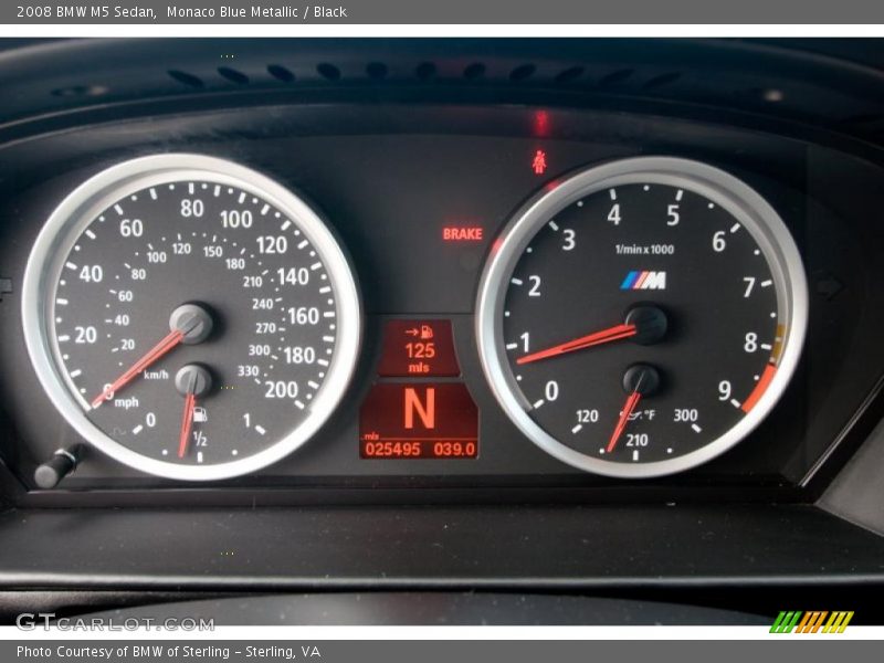 Monaco Blue Metallic / Black 2008 BMW M5 Sedan