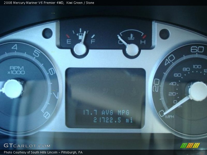 Kiwi Green / Stone 2008 Mercury Mariner V6 Premier 4WD