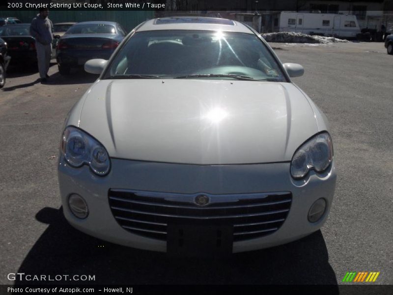Stone White / Taupe 2003 Chrysler Sebring LXi Coupe