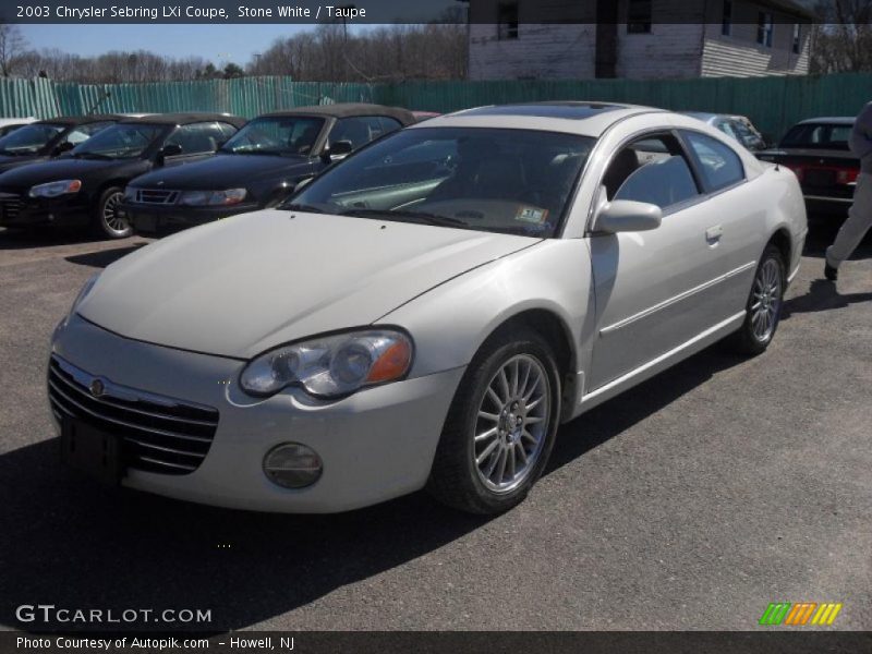 Stone White / Taupe 2003 Chrysler Sebring LXi Coupe