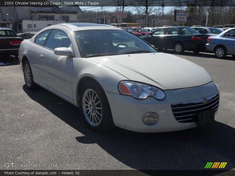 Stone White / Taupe 2003 Chrysler Sebring LXi Coupe