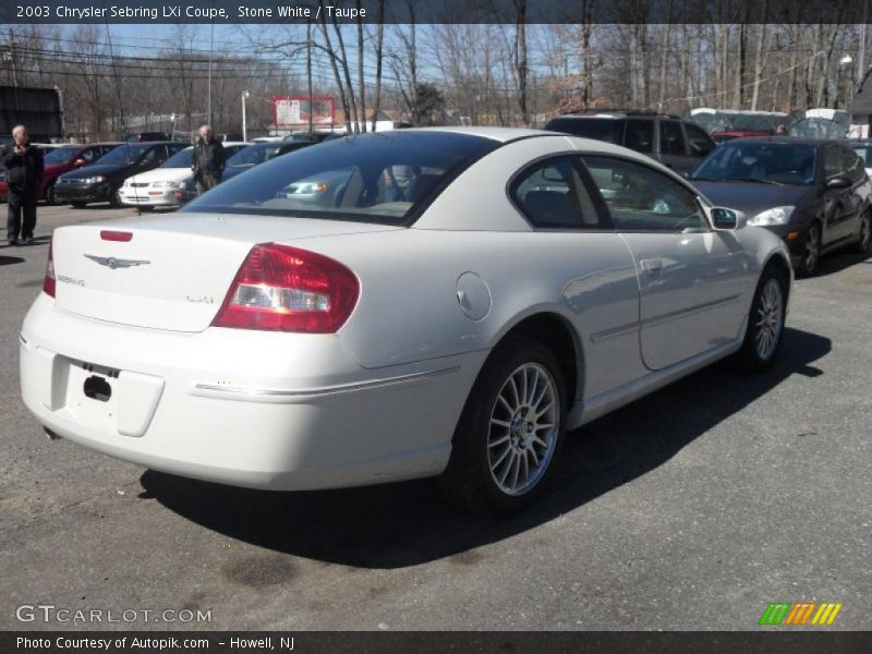 Stone White / Taupe 2003 Chrysler Sebring LXi Coupe