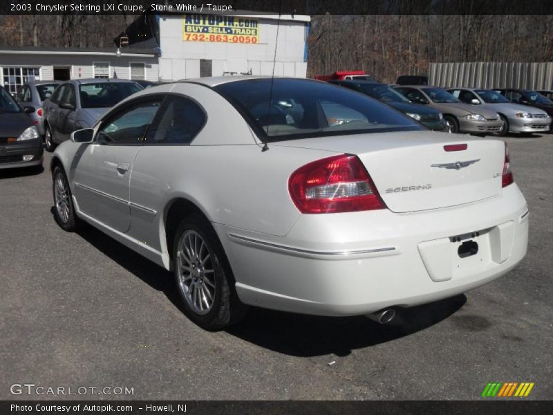 Stone White / Taupe 2003 Chrysler Sebring LXi Coupe