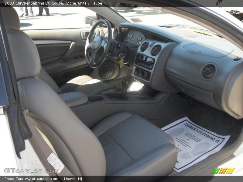 Stone White / Taupe 2003 Chrysler Sebring LXi Coupe