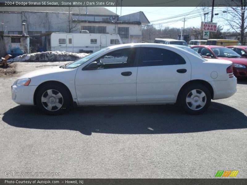 Stone White / Dark Slate Gray 2004 Dodge Stratus SE Sedan