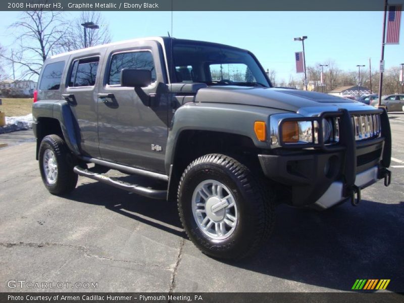 Graphite Metallic / Ebony Black 2008 Hummer H3