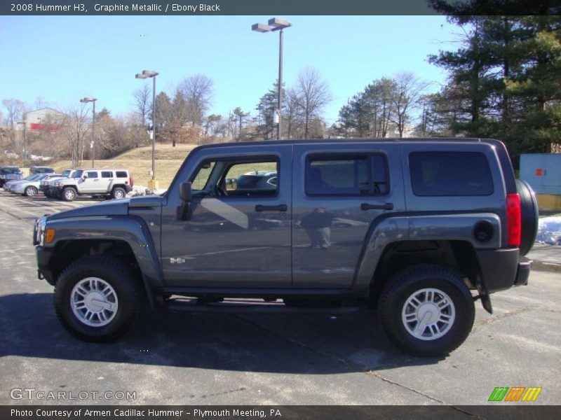 Graphite Metallic / Ebony Black 2008 Hummer H3
