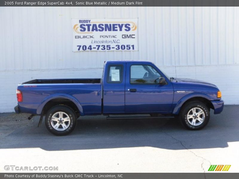 Sonic Blue Metallic / Medium Dark Flint 2005 Ford Ranger Edge SuperCab 4x4