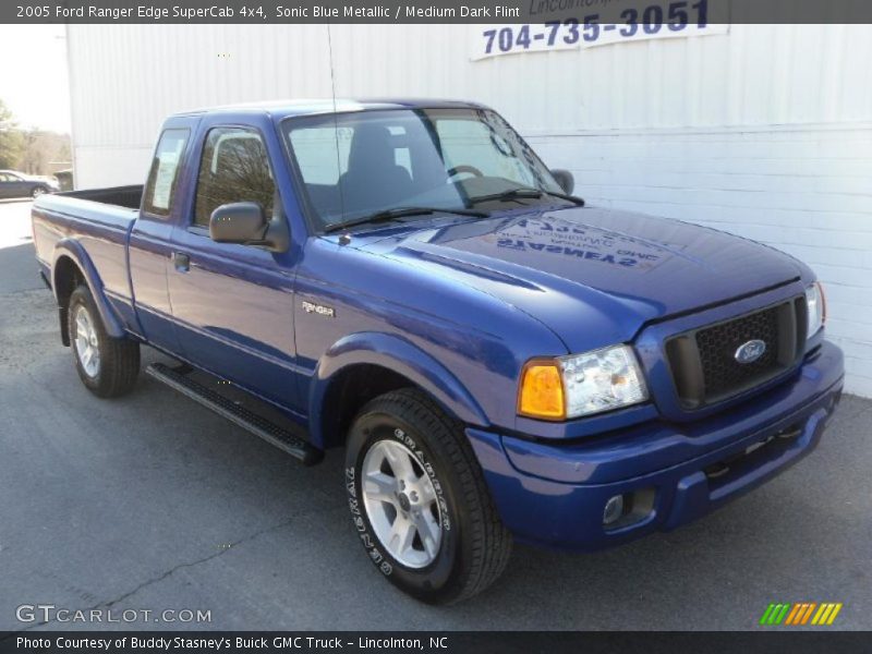 Sonic Blue Metallic / Medium Dark Flint 2005 Ford Ranger Edge SuperCab 4x4