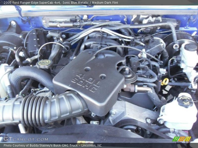 Sonic Blue Metallic / Medium Dark Flint 2005 Ford Ranger Edge SuperCab 4x4