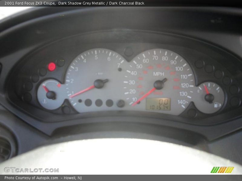 Dark Shadow Grey Metallic / Dark Charcoal Black 2001 Ford Focus ZX3 Coupe