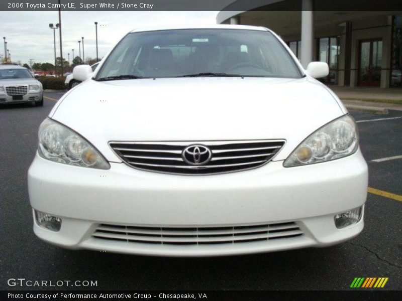Super White / Stone Gray 2006 Toyota Camry LE
