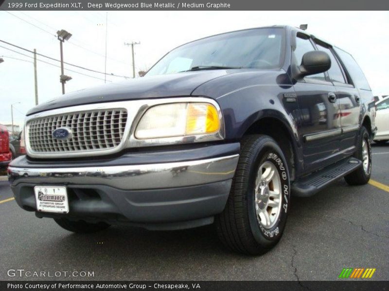 Deep Wedgewood Blue Metallic / Medium Graphite 1999 Ford Expedition XLT