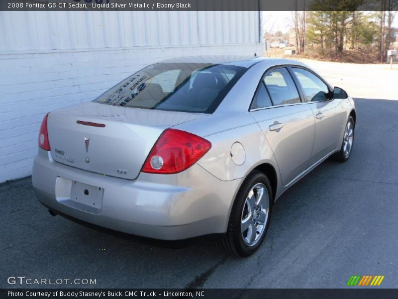 Liquid Silver Metallic / Ebony Black 2008 Pontiac G6 GT Sedan