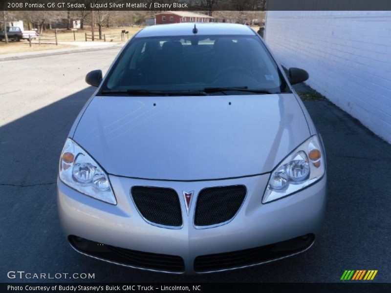 Liquid Silver Metallic / Ebony Black 2008 Pontiac G6 GT Sedan