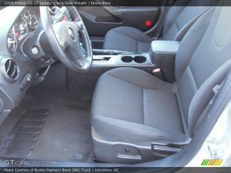 Liquid Silver Metallic / Ebony Black 2008 Pontiac G6 GT Sedan