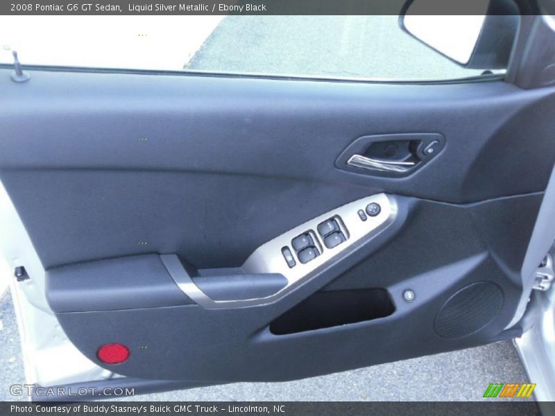Liquid Silver Metallic / Ebony Black 2008 Pontiac G6 GT Sedan