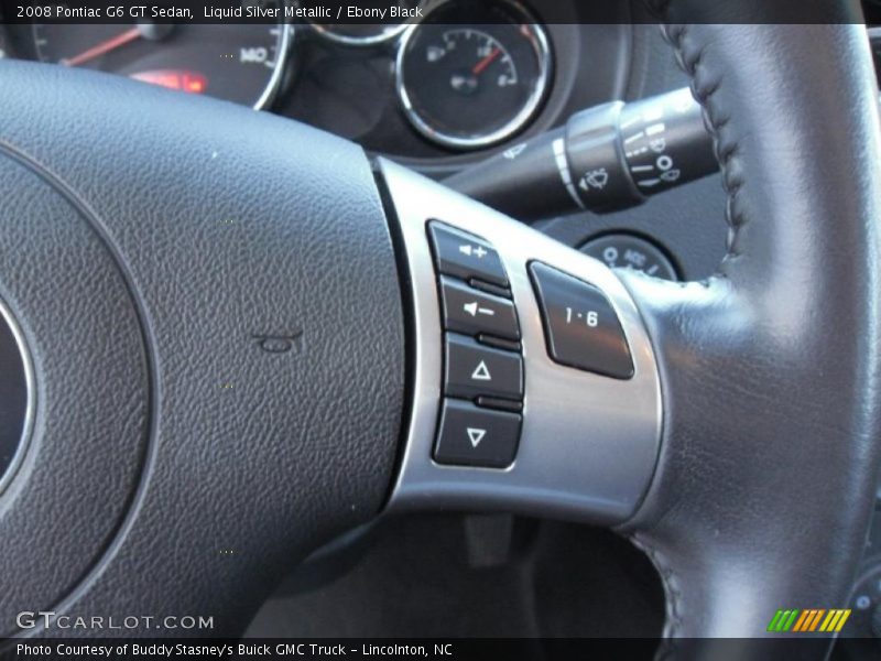 Liquid Silver Metallic / Ebony Black 2008 Pontiac G6 GT Sedan