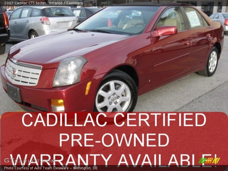 Infrared / Cashmere 2007 Cadillac CTS Sedan