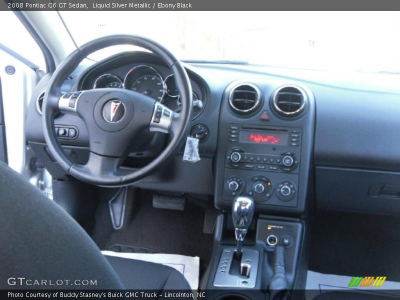 Liquid Silver Metallic / Ebony Black 2008 Pontiac G6 GT Sedan