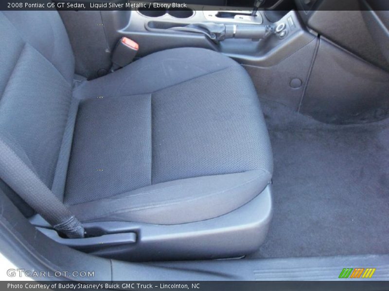 Liquid Silver Metallic / Ebony Black 2008 Pontiac G6 GT Sedan