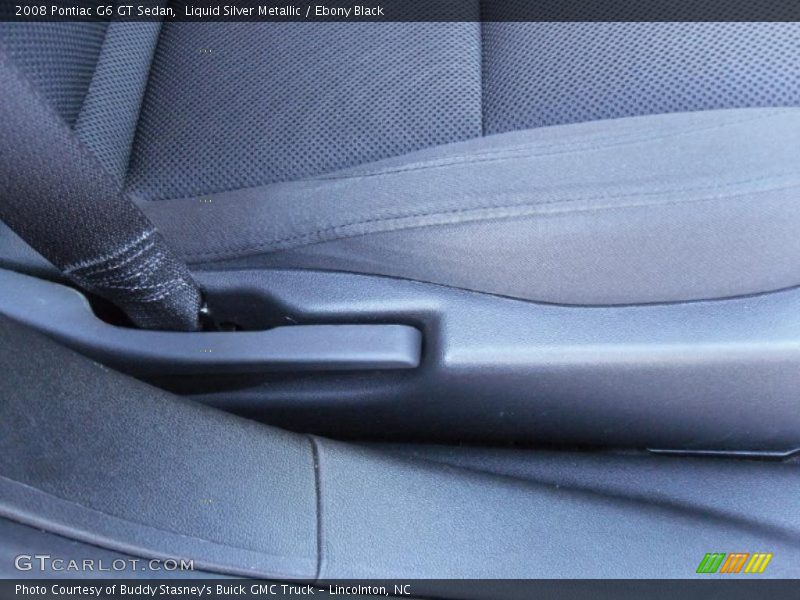 Liquid Silver Metallic / Ebony Black 2008 Pontiac G6 GT Sedan