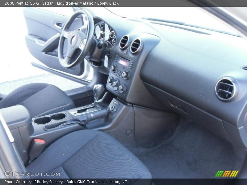 Liquid Silver Metallic / Ebony Black 2008 Pontiac G6 GT Sedan