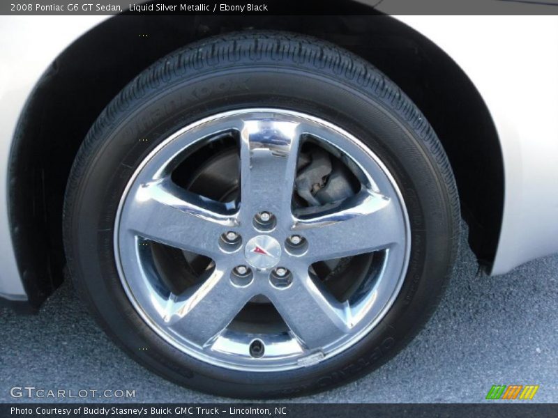 Liquid Silver Metallic / Ebony Black 2008 Pontiac G6 GT Sedan