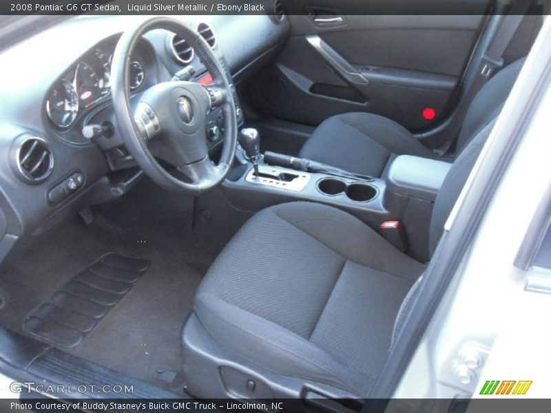Liquid Silver Metallic / Ebony Black 2008 Pontiac G6 GT Sedan