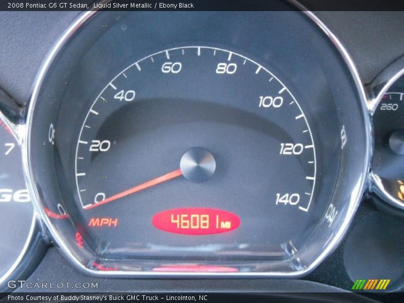 Liquid Silver Metallic / Ebony Black 2008 Pontiac G6 GT Sedan