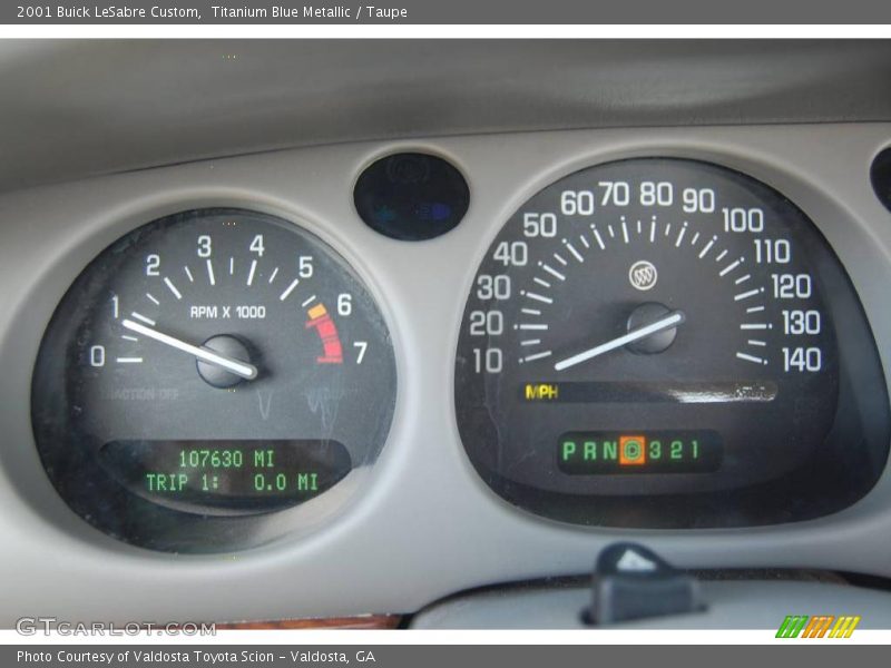 Titanium Blue Metallic / Taupe 2001 Buick LeSabre Custom