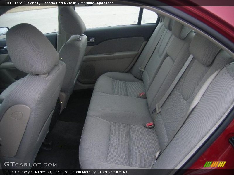 Sangria Red Metallic / Medium Light Stone 2010 Ford Fusion SE
