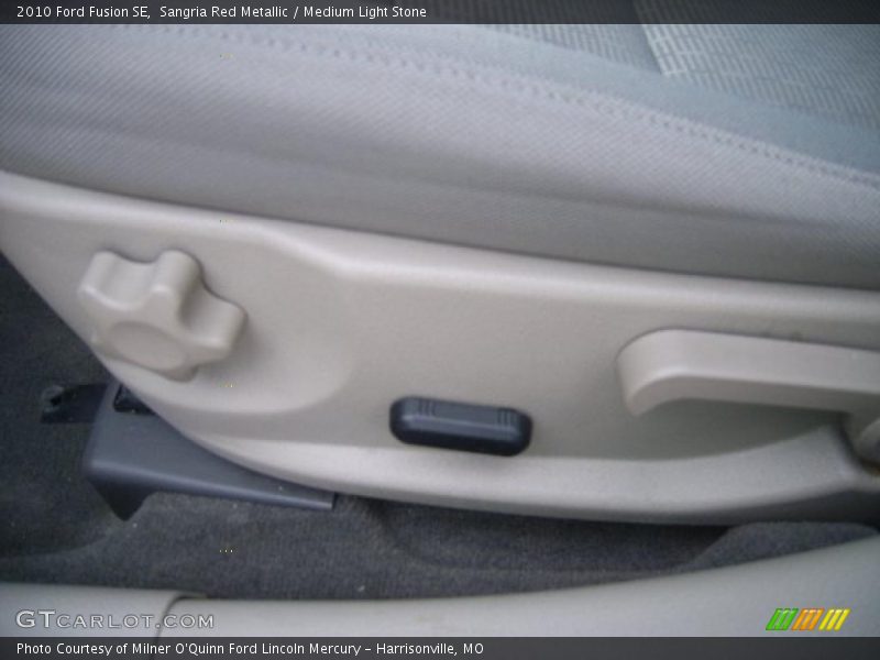Sangria Red Metallic / Medium Light Stone 2010 Ford Fusion SE